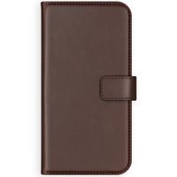 Selencia Étui portefeuille en cuir véritable Samsung Galaxy S20 Plus - Marron