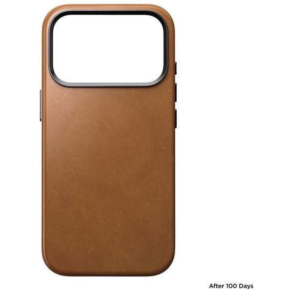 Nomad Coque arrière Traditional Leather avec MagSafe Apple iPhone 18 Pro / 17 Pro - English Tan