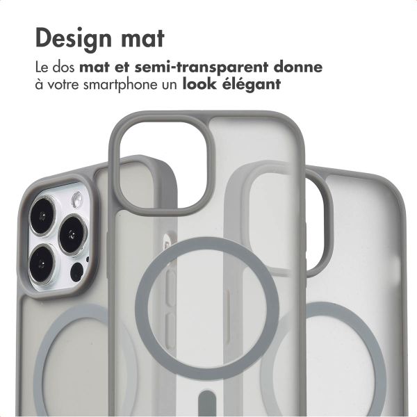 imoshion Coque Color Guard avec MagSafe Apple iPhone 13 Pro - Gris