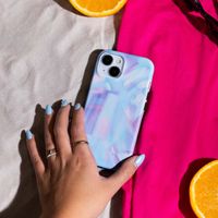 Selencia Coque arrière Vivid avec MagSafe Apple iPhone 15 - Holographic Blue Dream