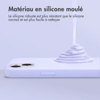 Accezz Coque Liquid Silicone Samsung Galaxy A55 - Violet