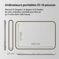 Accezz Housse ordinateur 13-14 pouces - Slate Gray
