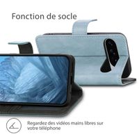imoshion Étui de télephone portefeuille de luxe Google Pixel 10 / 10 Pro - Bleu clair