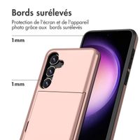 imoshion Coque arrière avec porte-cartes Samsung Galaxy S24 - Rose Doré