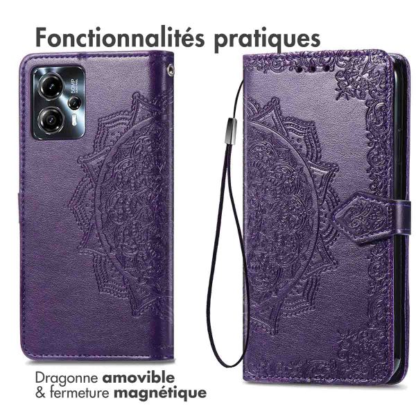 imoshion Etui de télephone Mandala Motorola Moto G13 / G23 - Violet