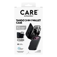 CARE by PanzerGlass Étui de télephone portefeuille Tango 2 en 1 avec MagSafe Apple iPhone 18 Pro Max / 17 Pro Max - Noir