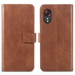 imoshion Étui de télephone portefeuille de luxe Samsung Galaxy Xcover 5 - Marron