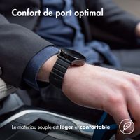 imoshion Bracelet en cuir magnétique Samsung Galaxy Watch 7 40/44 mm - Noir