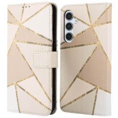 imoshion Étui de télephone portefeuille Design Samsung Galaxy A35 - Beige Graphic