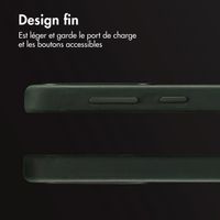 Accezz Coque MagSafe en cuir vintage Samsung Galaxy S25 / S24 - Smokey Green