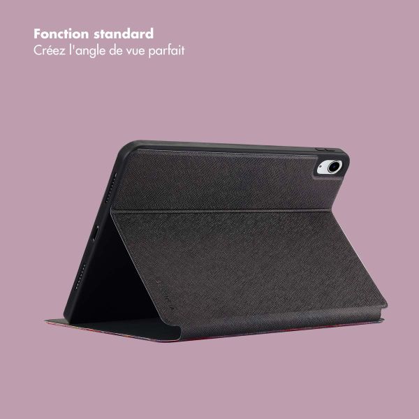 Selencia Coque tablette Vivid Apple iPad 11 (2025) 11 pouces A16 / iPad 10 (2022) 10.9 pouces - Marble Plum