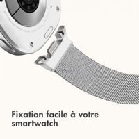 imoshion Bracelet magnétique milanais Samsung Galaxy Watch 9 (40/44mm) / Watch 8 (40/44mm) / Classic (46mm) - Argent