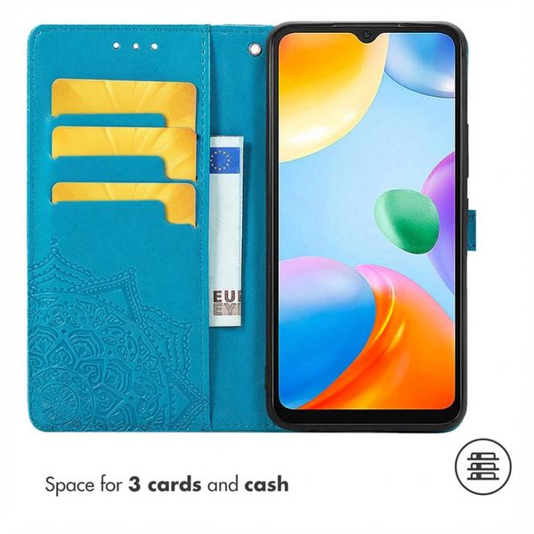 imoshion Etui de télephone Mandala Xiaomi Redmi 10C - Turquoise