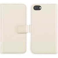 Selencia Étui portefeuille en cuir véritable Apple iPhone SE (2022 / 2020) / 8 / 7 - Greige