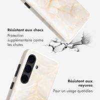 Selencia Coque arrière Vivid Samsung Galaxy S24 - Golden Beige Marble