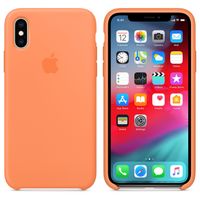 Apple Coque en silicone Apple iPhone X / Xs - Papaya