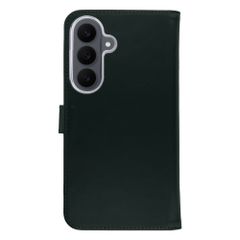 Selencia Étui portefeuille en cuir véritable Samsung Galaxy S26 FE - Vert