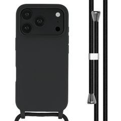 imoshion Coque en silicone avec cordon Apple iPhone 18 Pro / 17 Pro - Noir