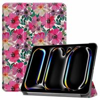 imoshion Coque tablette Design Trifold Apple iPad Pro 11 (2025) M5 / (2024) M4 - Floral Water Color