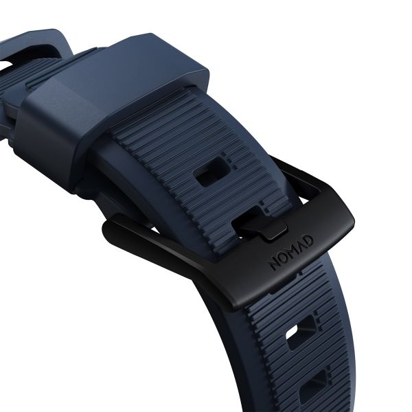 Nomad Bracelet robuste FKM Apple Watch | 44/45/46/49 mm - Noir / Bleu