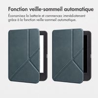 imoshion Étui de liseuse portefeuille Pliable Kobo Clara Colour / BW - Vert foncé