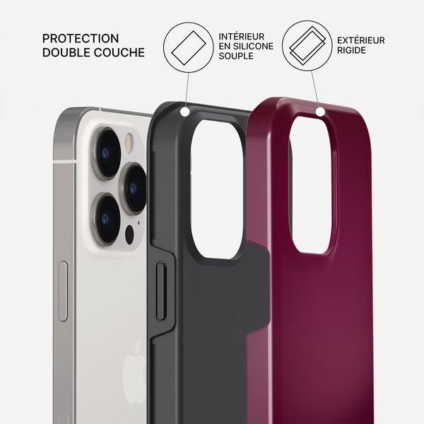 Burga Coque Tough MagSafe Apple iPhone 13 Pro - Dark Cherry