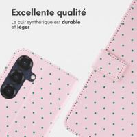 imoshion Étui de télephone portefeuille Design Samsung Galaxy S25 - Happy Dots