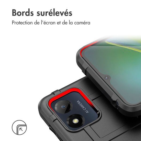 imoshion Coque Rugged Shield Motorola Moto E13 - Noir