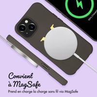 Coque Color MagSafe avec cordon amovible et photo et/ou texte personnalisés Apple iPhone 15 - Lettre
