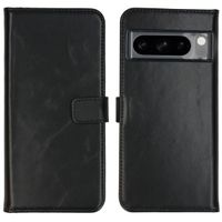 Selencia Étui portefeuille en cuir véritable Google Pixel 8 Pro - Noir