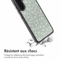 imoshion Coque Design Samsung Galaxy A36 - Smoke Green Flowers