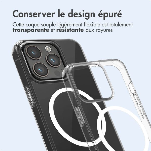 imoshion Coque arrière de protection avec MagSafe Apple iPhone 14 Pro Max - Transparent
