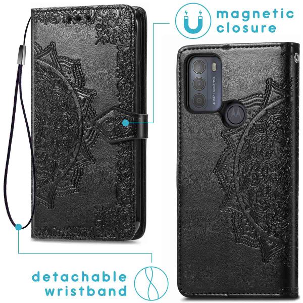 imoshion Etui de télephone Mandala Motorola Moto G50 - Noir