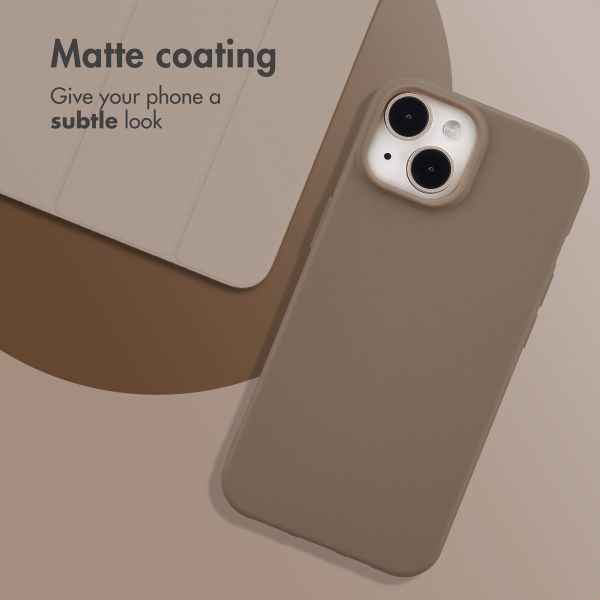 imoshion Coque Couleur Apple iPhone 15 - Marron