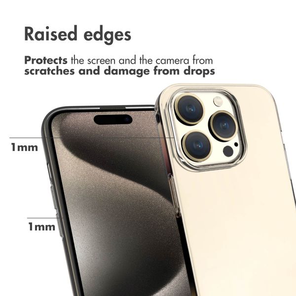 Accezz Coque Clear Apple iPhone 15 Pro - Transparent