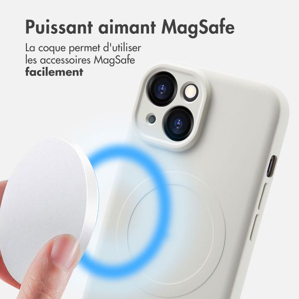 imoshion Coque Couleur avec MagSafe Apple iPhone 15 - Beige