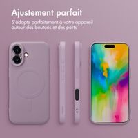 imoshion Coque Couleur avec MagSafe Apple iPhone 16 - Violet