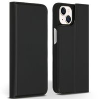 Accezz Étui de télephone Slim Folio en cuir de qualité supérieure Apple iPhone 13 - Noir