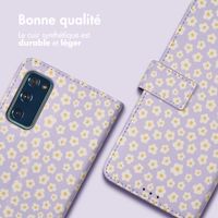 imoshion Étui de télephone portefeuille Design Samsung Galaxy S20 FE - White Daisy