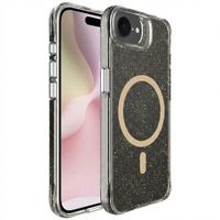 imoshion Coque arrière transparente Pailletée avec MagSafe Apple iPhone 17e / 16e - Doré