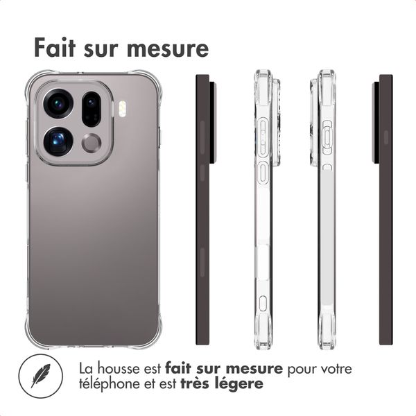 Accezz Coque Clear Oppo Find X9 Pro - Transparent