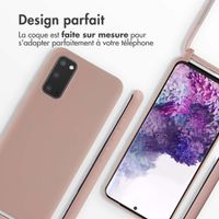 imoshion Coque en silicone avec cordon Samsung Galaxy S20 - Sand Pink