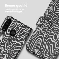 imoshion Étui de télephone portefeuille Design Huawei P30 Lite - Black And White