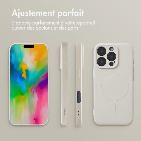 imoshion Coque Couleur avec MagSafe Apple iPhone 16 Pro Max - Beige