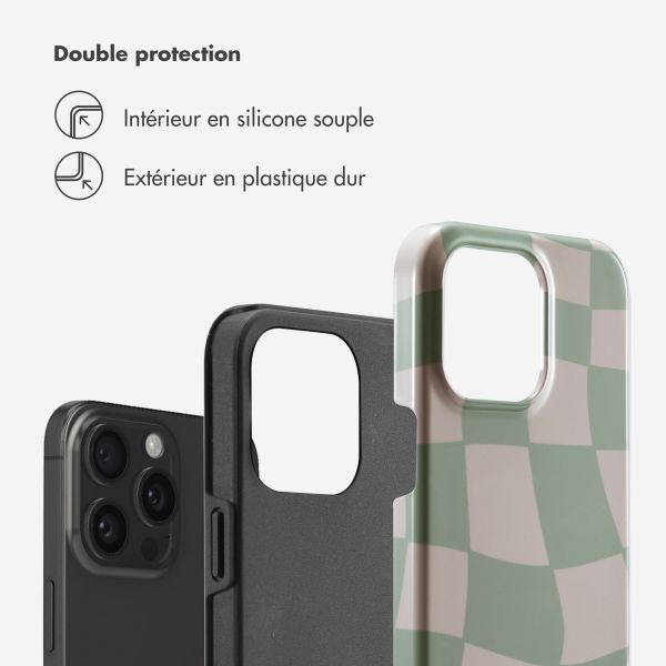 Selencia Coque arrière Vivid Apple iPhone 15 Pro Max - Groovy Sage Green