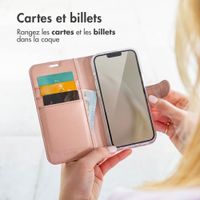 Accezz Étui de télephone Wallet Apple iPhone 14 Pro Max - Rose Doré