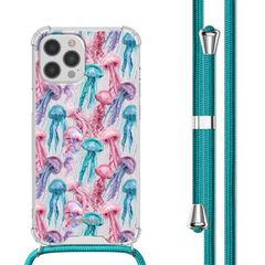 imoshion Coque Design avec cordon Apple iPhone 12 (Pro) - Jellyfish Watercolor