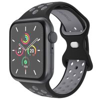 imoshion Bracelet Sport⁺ en silicone Apple Watch | 44/45/46/49 mm - Taille M/L - Black / Grey