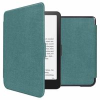 imoshion Étui de liseuse portefeuille Slim Hard Amazon Kindle Paperwhite (2024) / Paperwhite Signature Edition (2024) / Colorsoft (2024) / Colorsoft Signature Edition (2024) - Vert foncé