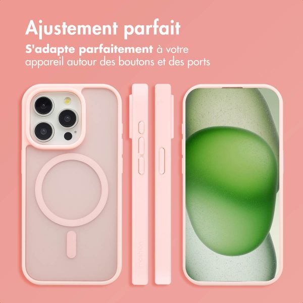 imoshion Coque Color Guard avec MagSafe Apple iPhone 15 Pro - Rose clair
